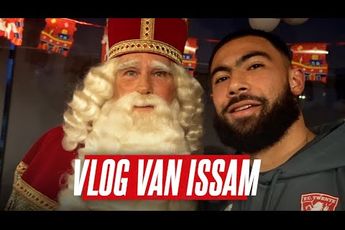 Vlog van Issam: Liedjes zingen met de spelers tijdens pakjesavond van de kidsclub