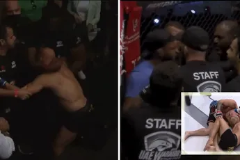 Wraak! Vechter knokt met beveiligers, pakt titel terug (video)