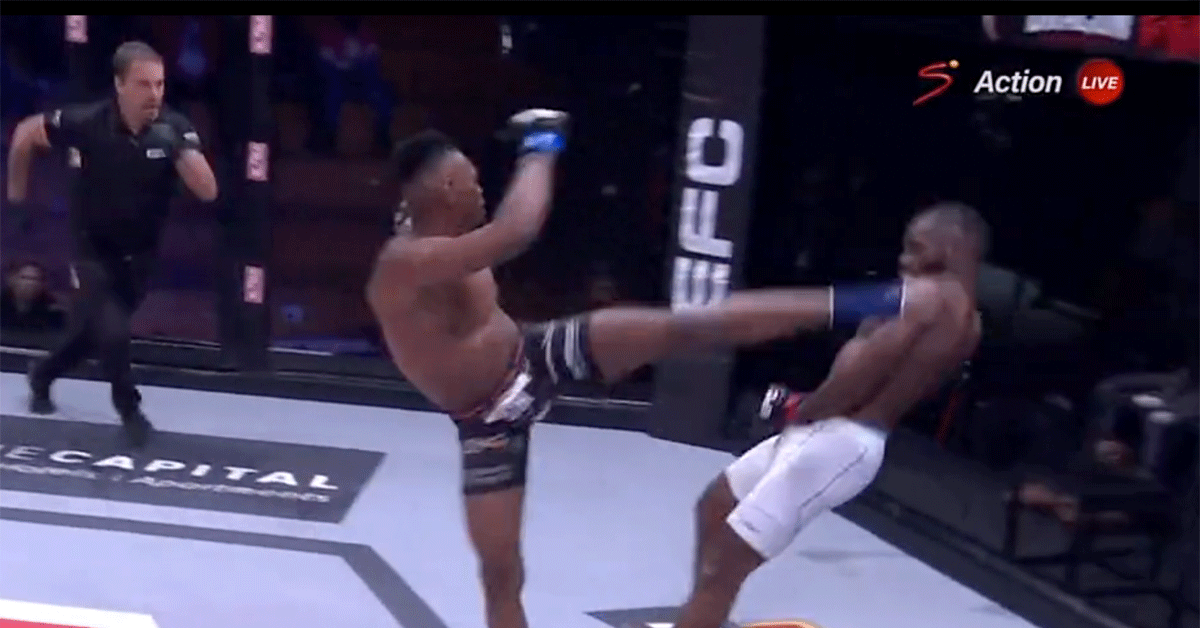 VIDEO! MMA-vechter deelt doodschop uit: Rivaal bruut 'KO'