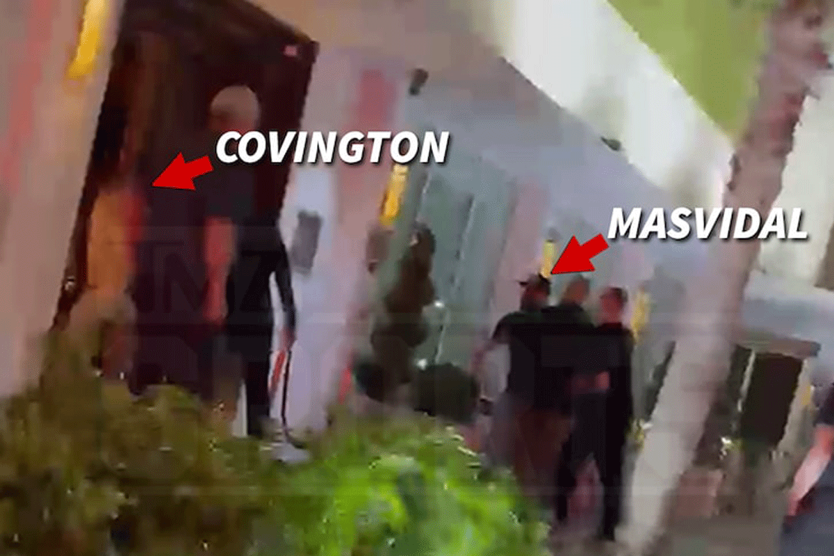 Video vechtpartij UFC'ers Masvidal & Covington bij restaurant duikt op