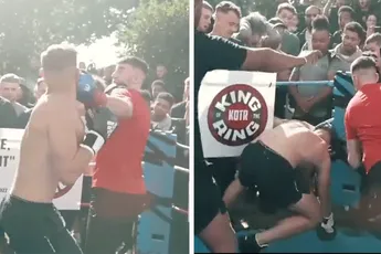 Truste! Vechter in 2 seconden knock-out geslagen (video)