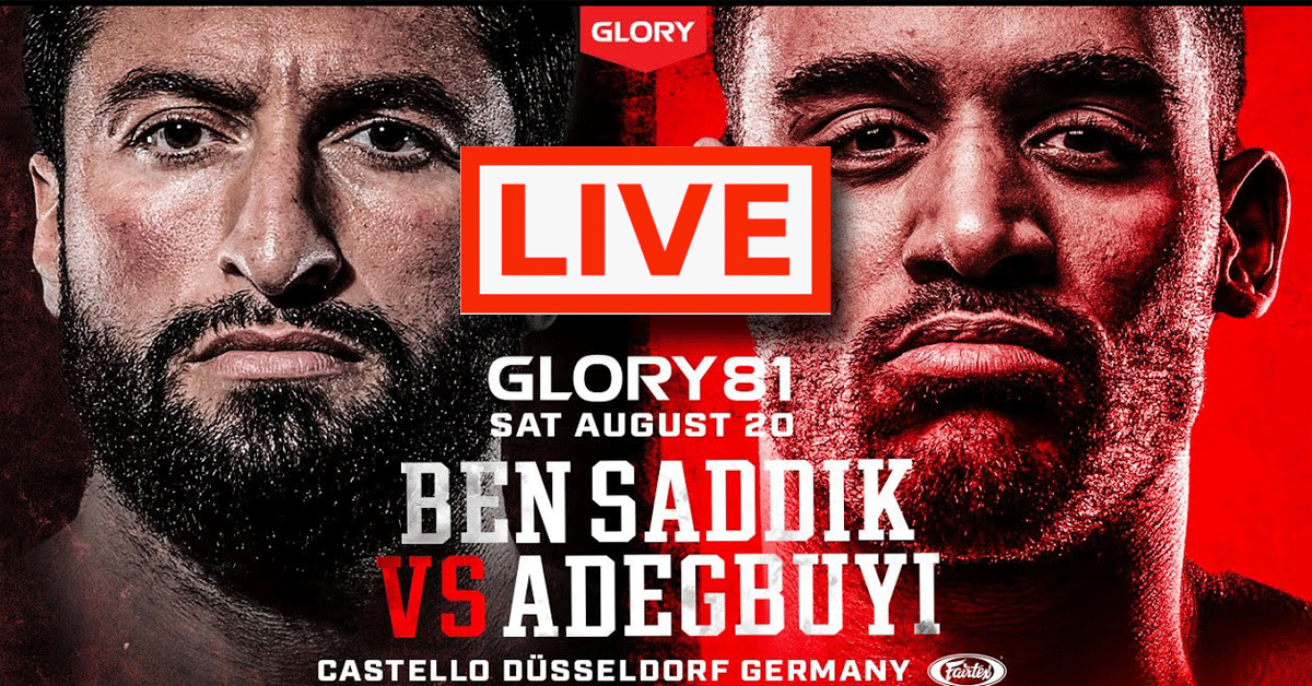 Live Glory 81 kijken Ben Saddik tegen Adegbuyi! 'Zo doe je dat'