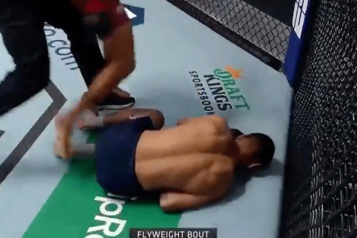 Zien! 'KO' op het levertje bederft UFC-debuut vechter (video)