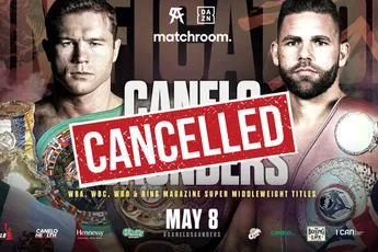 Canelo vs. Saunders afgelast: 'Zo laat ik hem niet boksen'