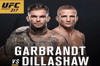 Cody Garbrandt versus T.J. Dillashaw op UFC 217 in New York