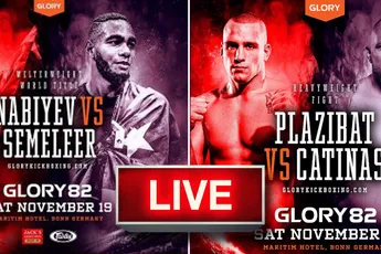 Vandaag Glory 82 Plazibat vs Catinas kijken! Hier kan het live