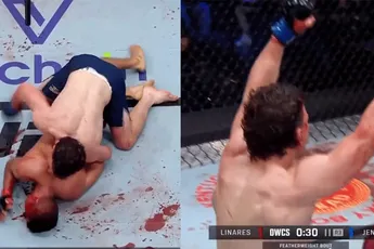 Bloedbad! Vechter uit elkaar gesloopt in wedstrijd (video)