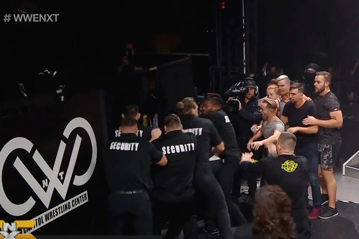 Massale knokpartij tijdens Kross vs. Joe face-to-face voor NXT TakeOver