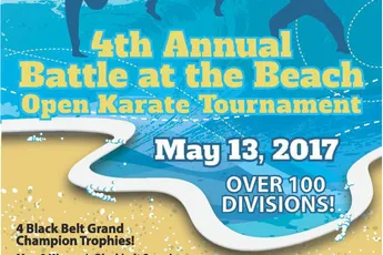 4e Jaarlijkse Battle at the Beach Open Karate Toernooi