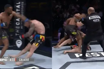 ZIEN! 'Gas erop' knockout tijdens MMA-gevecht