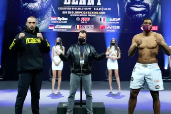Staredown Badr Hari vs. Benjamin Adegbuyi gemist: Kijk hier terug