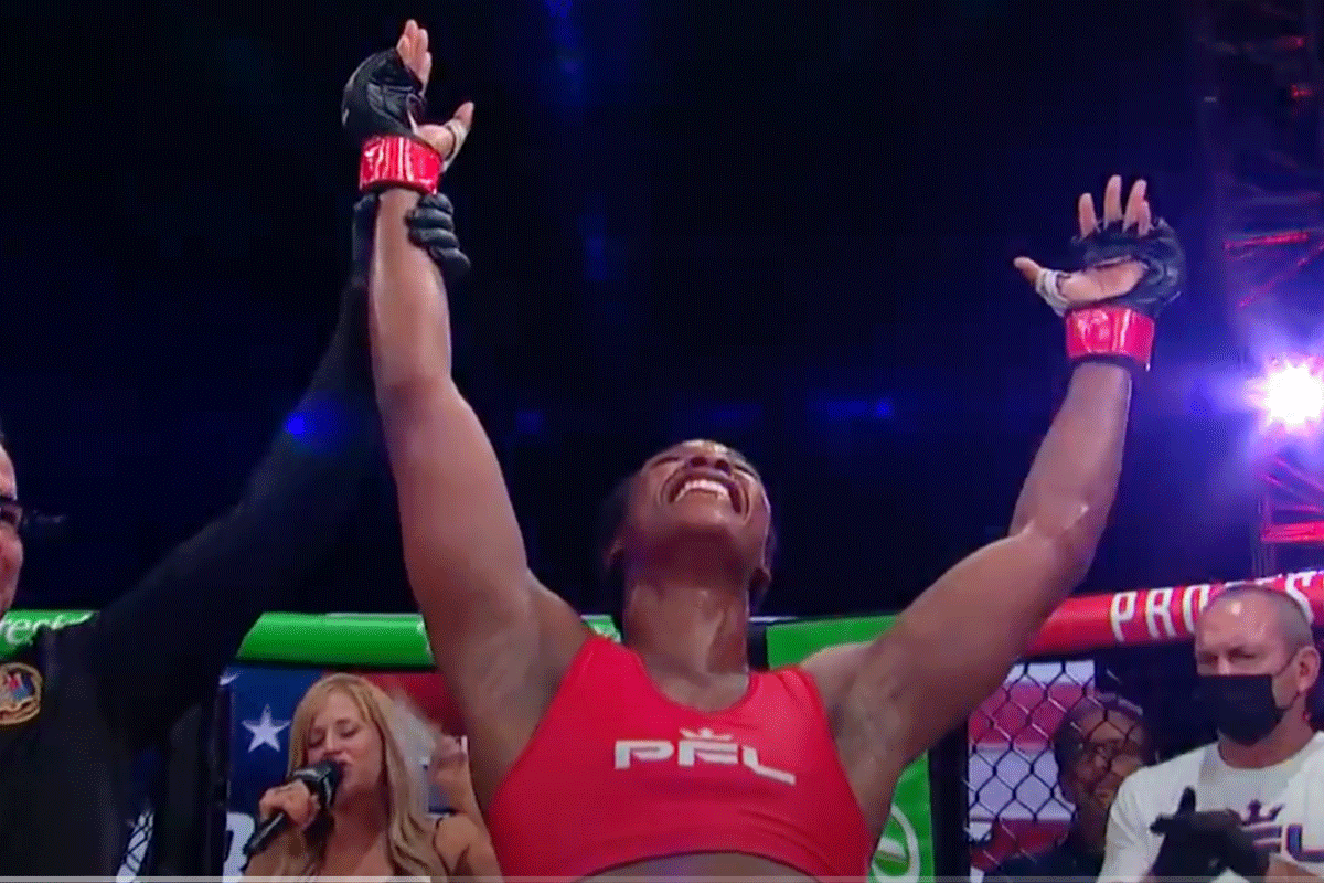 Claressa Shields boekt volgende MMA-gevecht: 'Dit smaakt naar meer'