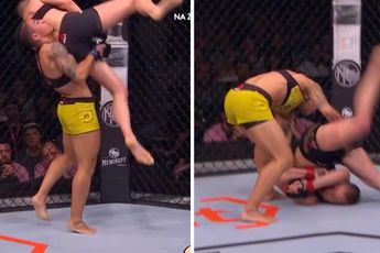 Nekbreker: UFC kampioen Rose Namajunas bruut knockout (video)