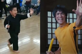 12 jarige laat zijn innerlijke Bruce Lee los! 'Kung Fu wonderkind'