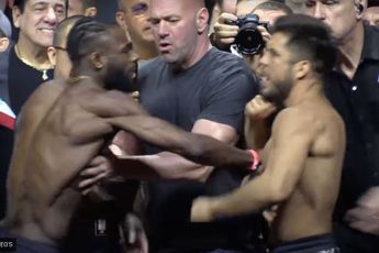🎥 Aljamain Sterling en Henry Cejudo los op elkaar tijdens verhitte laatste UFC 288 staredown