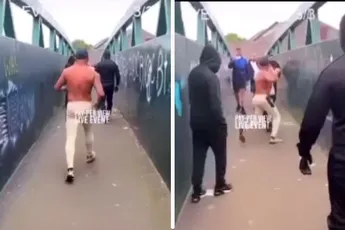 🎥 Oor afbijter wordt flink geklapt tijdens gevecht op brug! 'Man van zijn woord'