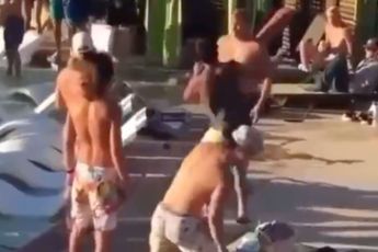 🎥 Wilde knokpartij bij het zwembad! 'Duitsers die handdoekje leggen'