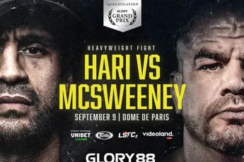 Alle uitslagen Glory 88 Badr Hari vs James McSweeney van 9 september 2023