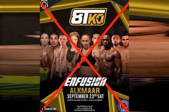 Vechtsport event Enfusion & 8TKO van 23 september 2023 uitgesteld