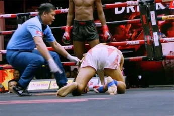 🎥 Kickbokser zwaar onderuit tegen kampioen met 1 verlies: 'Nu ken jij hem ook'