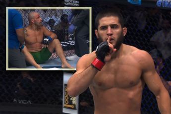 🎥 Islam Makhachev trapt Alex Volkanovski onderuit met head kick op UFC 294: 'niet te stoppen'