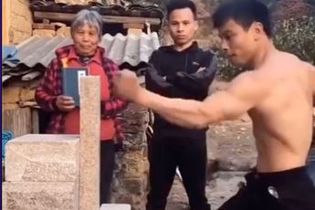 🎥 Dodelijke stoot!: Chinese vechter laat zien wat echte power is