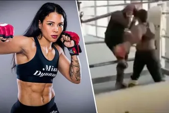 🎥 Vechtfenomeen Denise Kielholtz klapt man door de boksring: 'Geen genade'