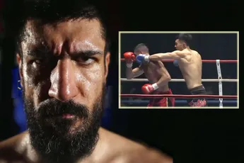 Knock-out sensatie! K-1 ster Sina Karimian onderuit tegen Liu Ce