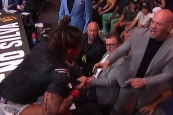 UFC Vechter spuugt bloed op vechtbaas White na verlies door doktersstop