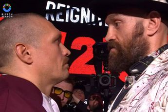 Wat dacht Tyson Fury tijdens 11 minuten staredown met Usyk? Nou dit!