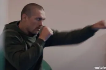 Usyk's bizarre training voor gevecht tegen Dubois - snelle voeten?