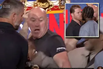 Staredown ontspoort: Canelo gaat los op Crawford – vechtbaas White grijpt keihard in