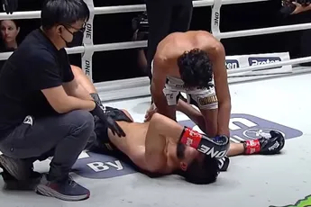 Gevecht kickbokser Ennahachi eindigt in pijn - gruwelijke overtreding (video)