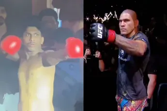 Catastrofe! Imiteren UFC-ster Pereira eindigt in nachtmerrie voor kickbokser (video)