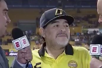 Diego Maradona geeft interviewer een iets wat opvallend antwoord