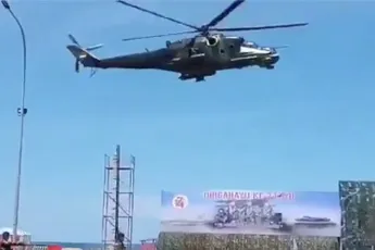 Gevechtshelikopter inzetten tijdens evenement is niet zo'n goed idee