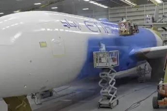 De Manchester City Boeing 787 Dreamliner van Etihad Airways