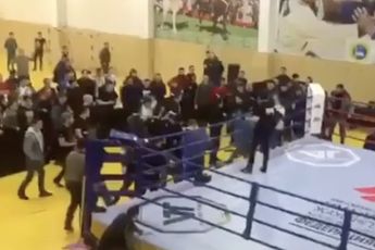 MMA tourooi in Kazachstan loopt gezellig uit de hand
