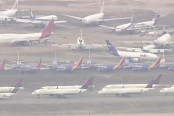 Parkeerplaats voor vliegtuigen in Californië loopt al lekker vol