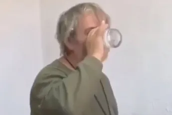 Groot glas wodka bleek toch wel beetje te veel van het goede