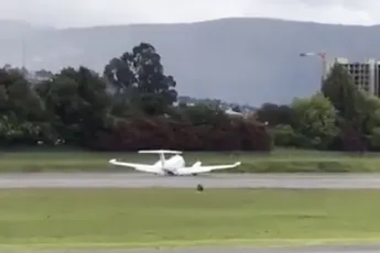 DEA vliegtuigje moest noodlanding maken in Colombiaanse hoofdstad Bogota