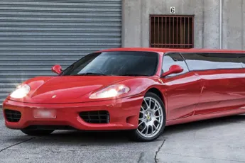Verlengde Ferrari 360 Modena te koop voor bijna een kwart miljoen euro