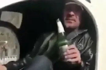 Biertje drinken en heli vliegen gingen niet zo goed samen