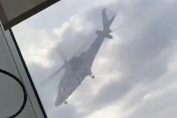 Crashbeelden van heli die donorhart kwam afleveren bij hospitaal in LA