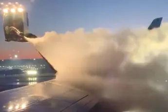 De-icing van een vliegtuig vleugel