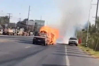 Als je lading hooi in de fik staat en stoppen geen optie is