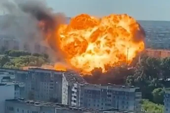 Tankstation in Novosibirsk deed kaboem