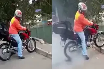 Gassen en rubber verbranden tot het verkeerd gaat