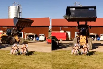 Zweedse dames denken lekker van het zonnetje te kunnen genieten