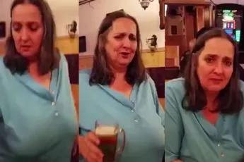 Biertje achterover tikken challenge met wat rare wendingen